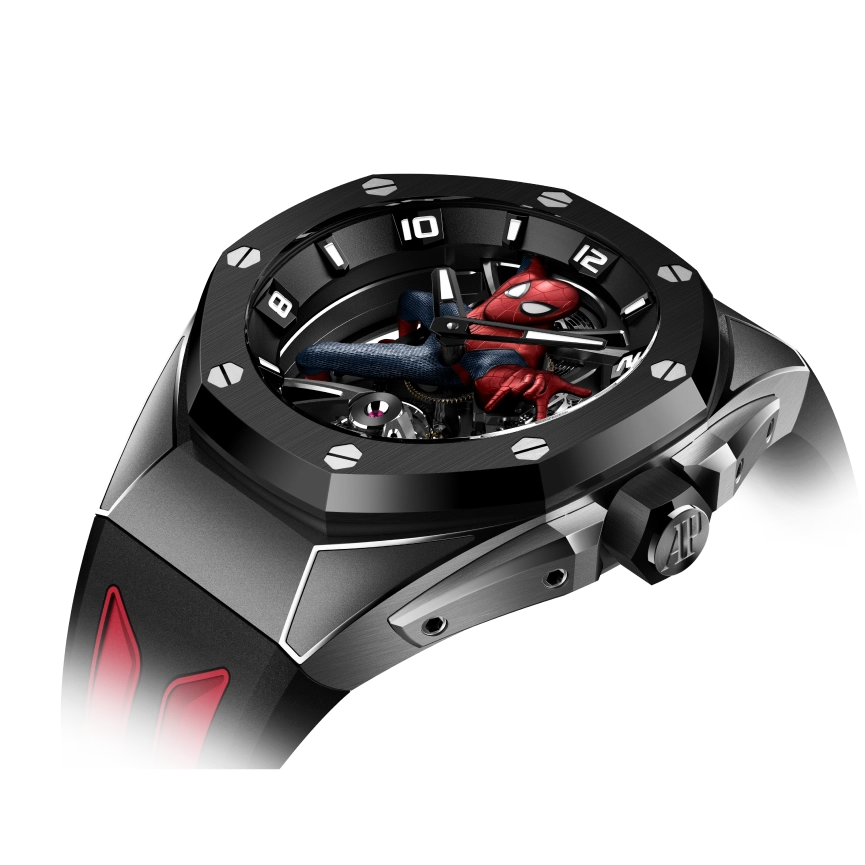 Audemars Piguet unveils new Royal Oak Concept Tourbillon “Spider-Man” 42mm, Hand-wound AP Calibre 2974-1