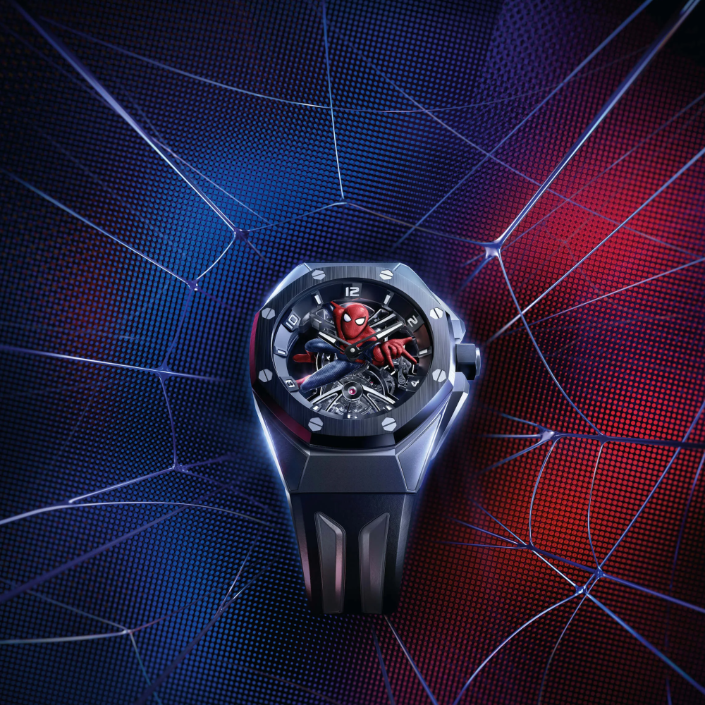 Audemars Piguet unveils new Royal Oak Concept Tourbillon “Spider-Man” 42mm, Hand-wound AP Calibre 2974-3
