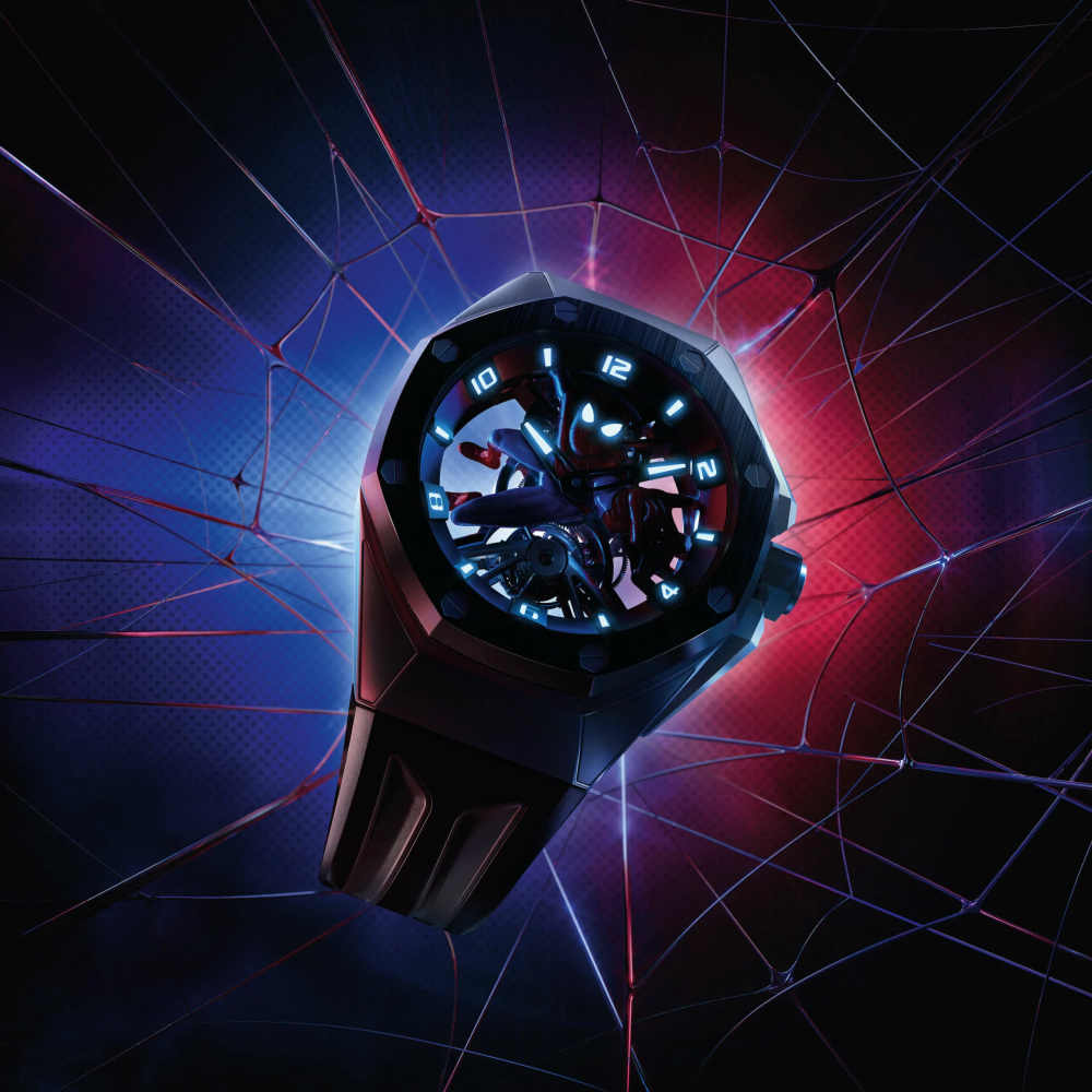 Audemars Piguet unveils new Royal Oak Concept Tourbillon “Spider-Man” 42mm, Hand-wound AP Calibre 2974-5