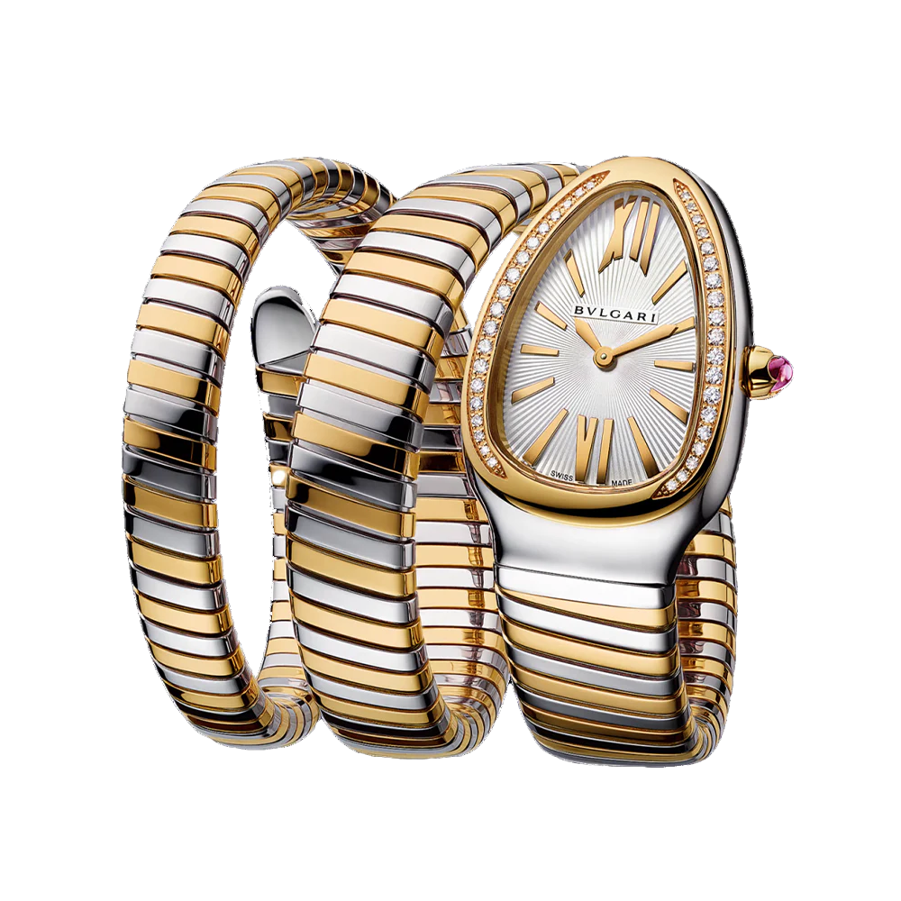 Bvlgari Serpenti Tubogas Watch,35 mm, Stainless Steel Yellow Gold 103797-4
