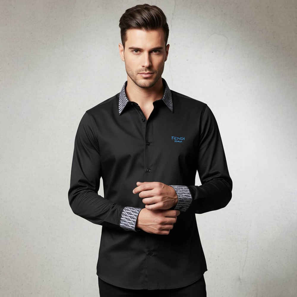 Fendi Black Premium Quality Shirt-thumb-0