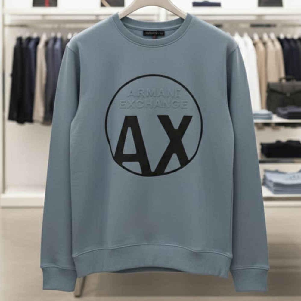 Armani Exchange Blue Premium Quality Sweatshirt-2
