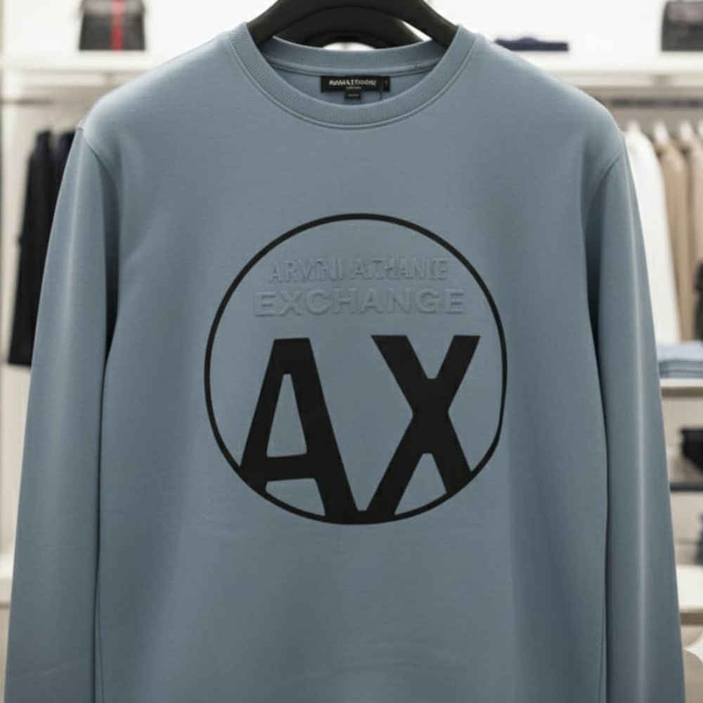 Armani Exchange Blue Premium Quality Sweatshirt-3