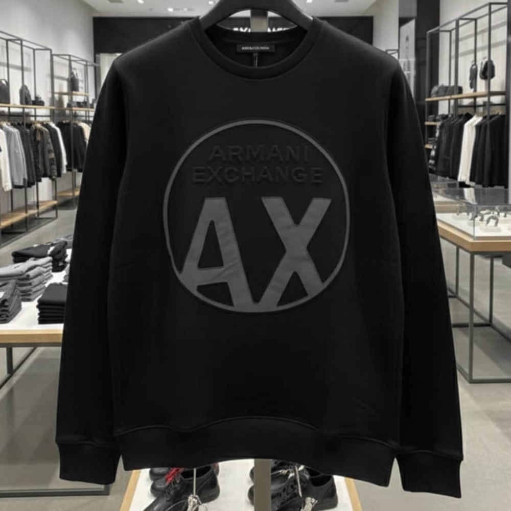Armani Exchange Black Premium Quality Sweatshirt-2