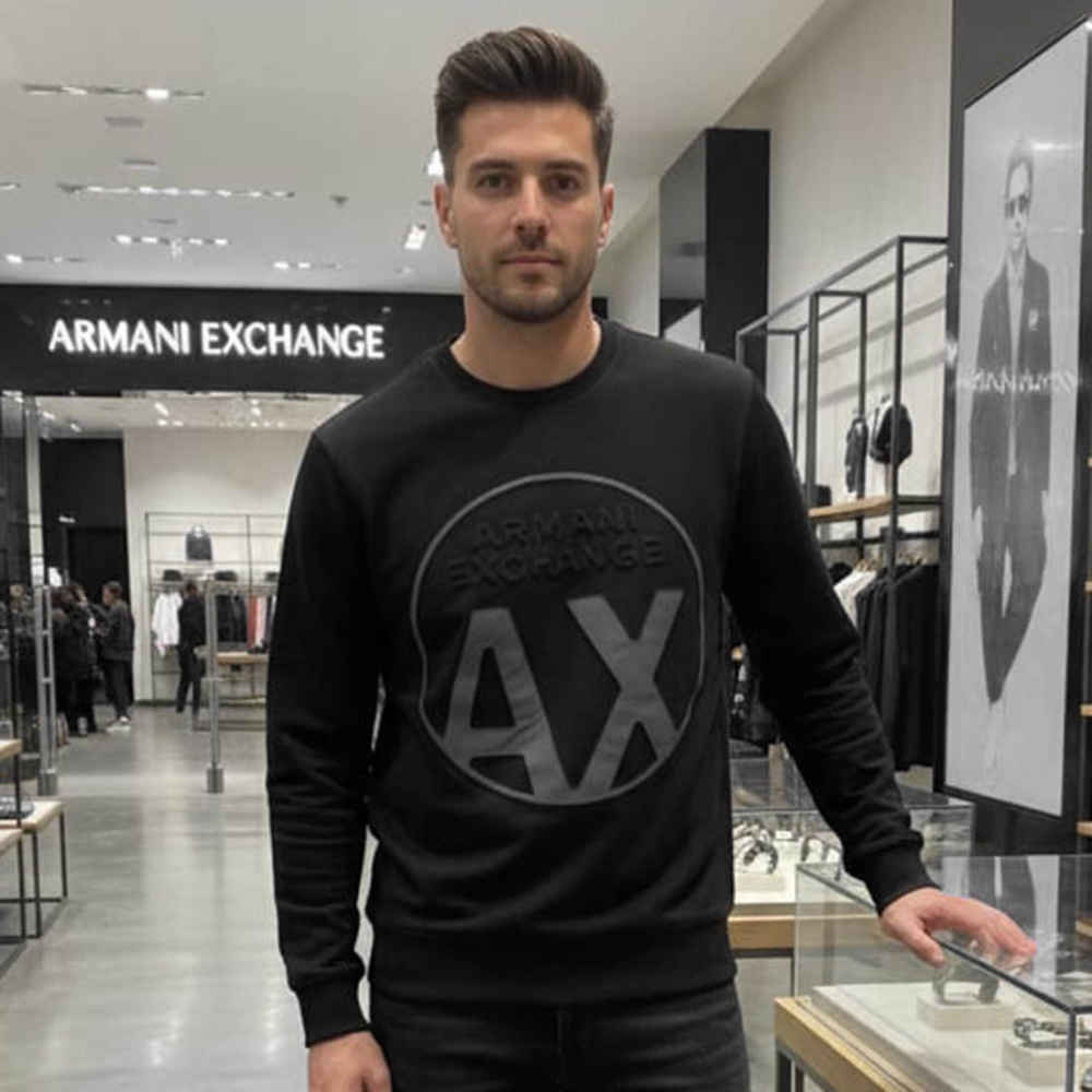 Armani Exchange Black Premium Quality Sweatshirt-1