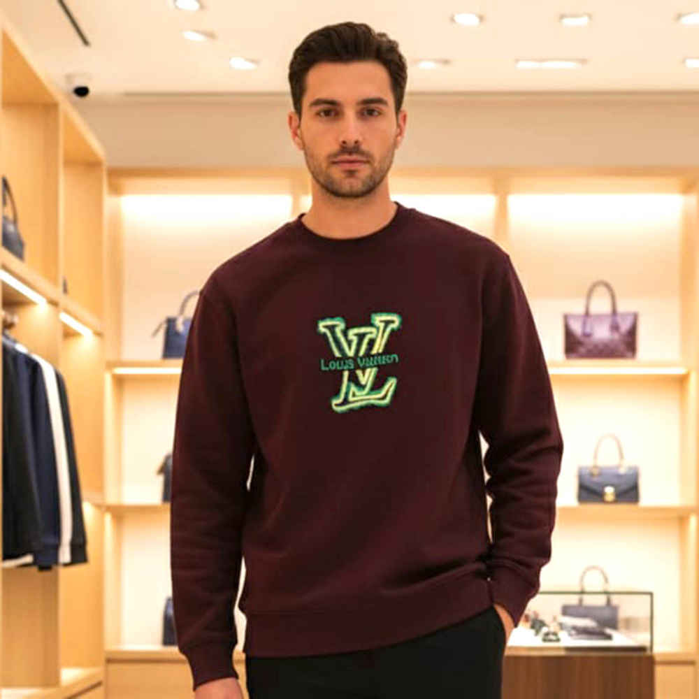 Louis Vuitton Wine Premium Quality Sweatshirt-thumb-1
