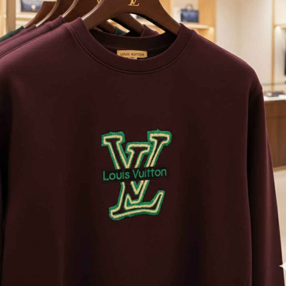 Louis Vuitton Wine Premium Quality Sweatshirt-thumb-4