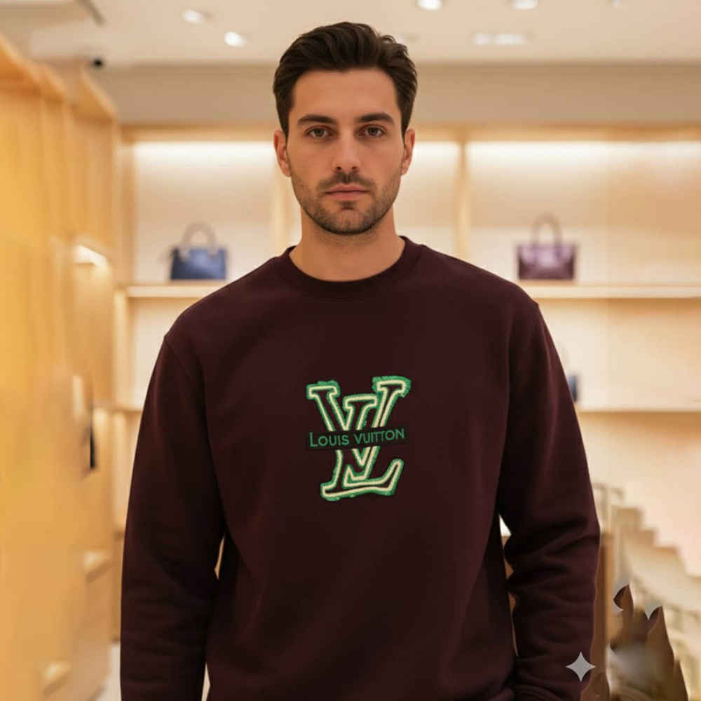 Louis Vuitton Wine Premium Quality Sweatshirt-thumb-0