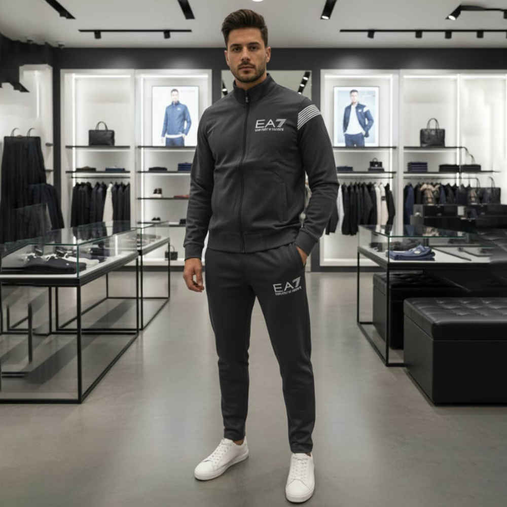 Emporio Armani EA7 Black Premium Tracksuit-thumb-0