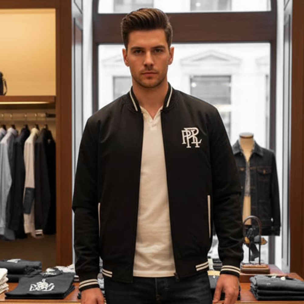 Ralph Lauren Black Premium Quality Cotton Blend Jacket-2