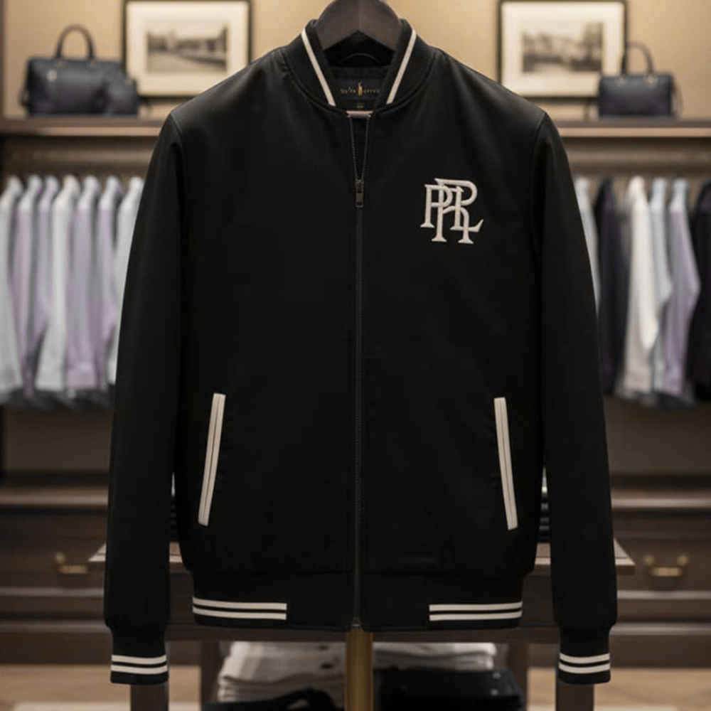Ralph Lauren Black Premium Quality Cotton Blend Jacket-4