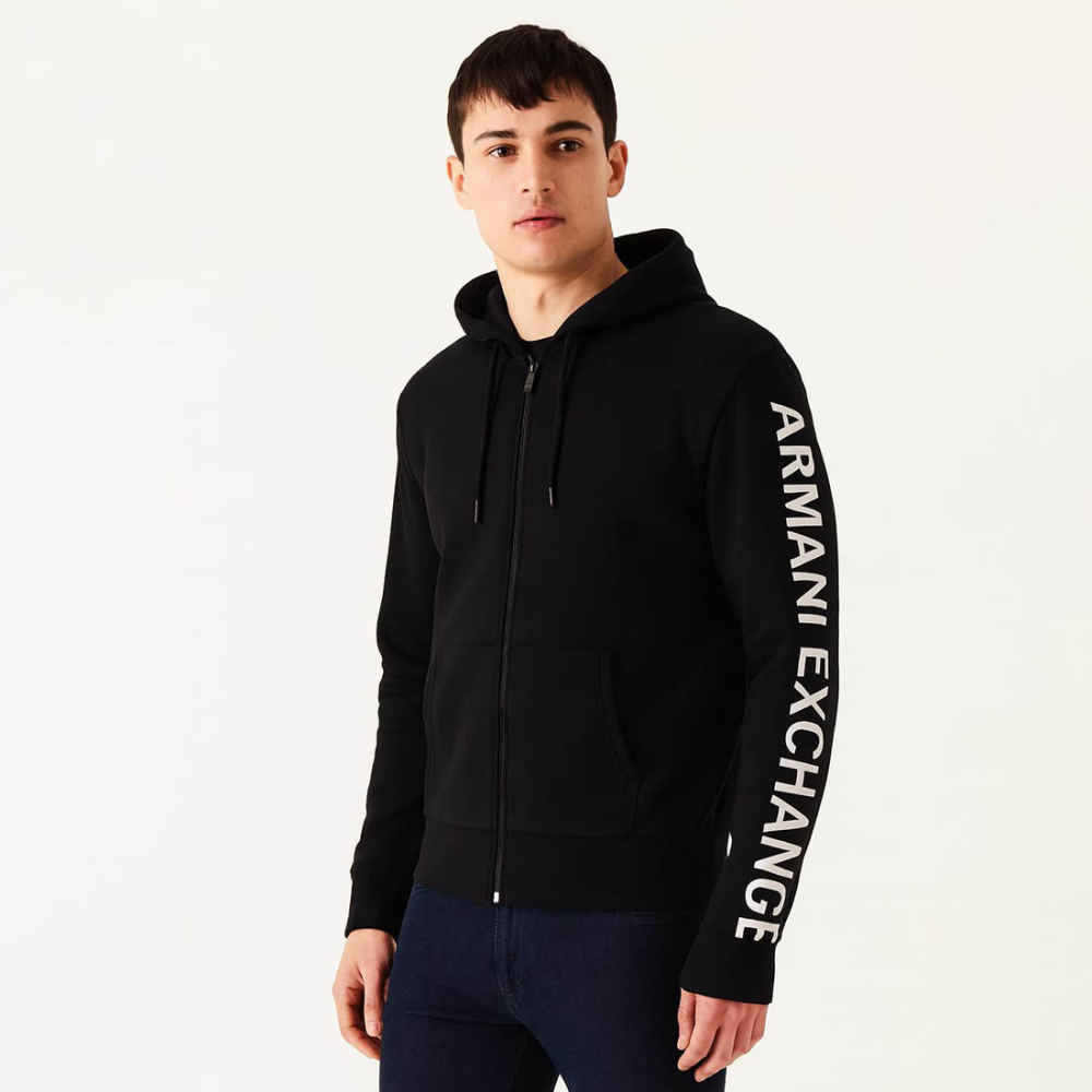 Armani Exchange Black Premium Quality Hoodie-thumb-0