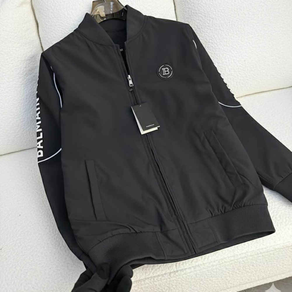 Balmain Black Premium Quality Jacket-thumb-2