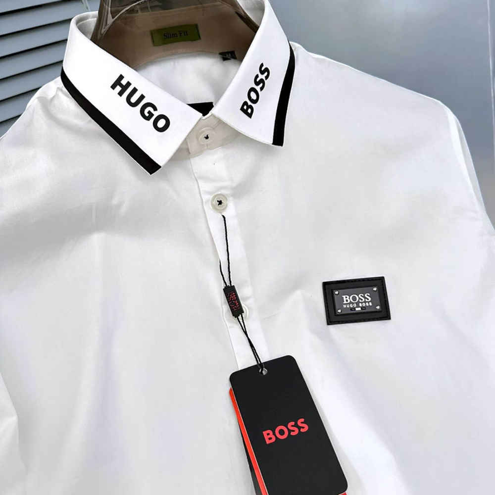 Hugo Boss White Premium Quality Shirt-2