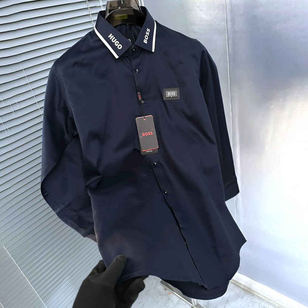 Hugo Boss Blue Premium Quality Shirt-1