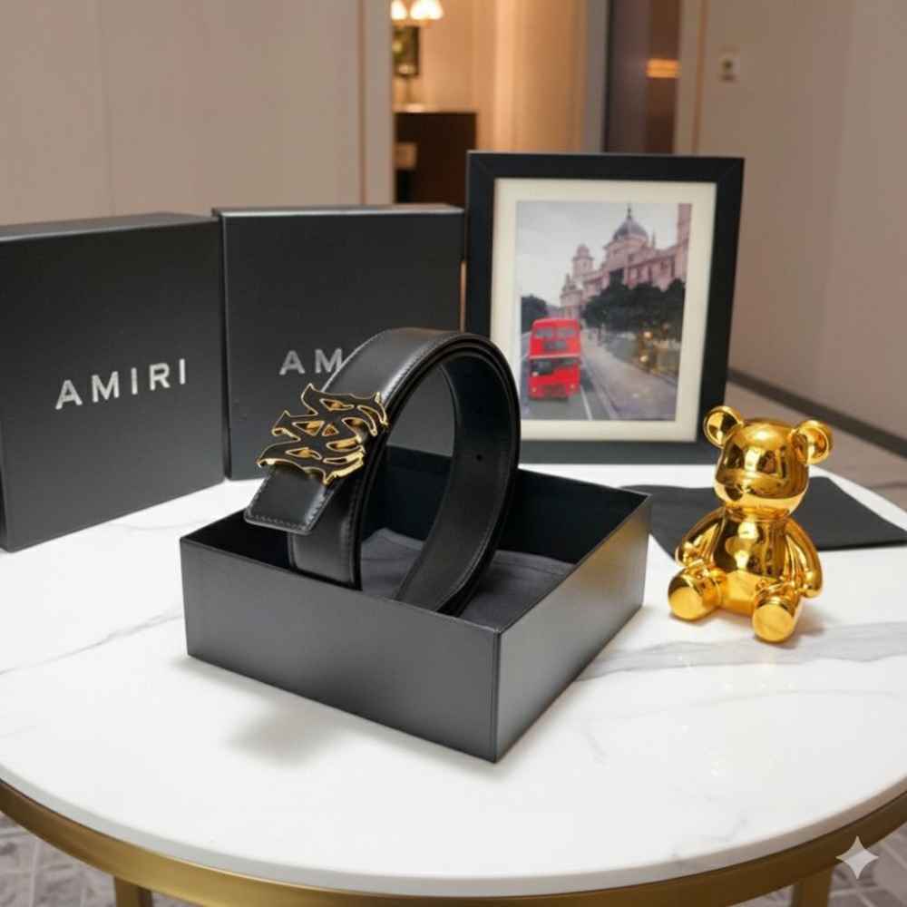 Amiri Golden Premium Quality Belt-thumb-1