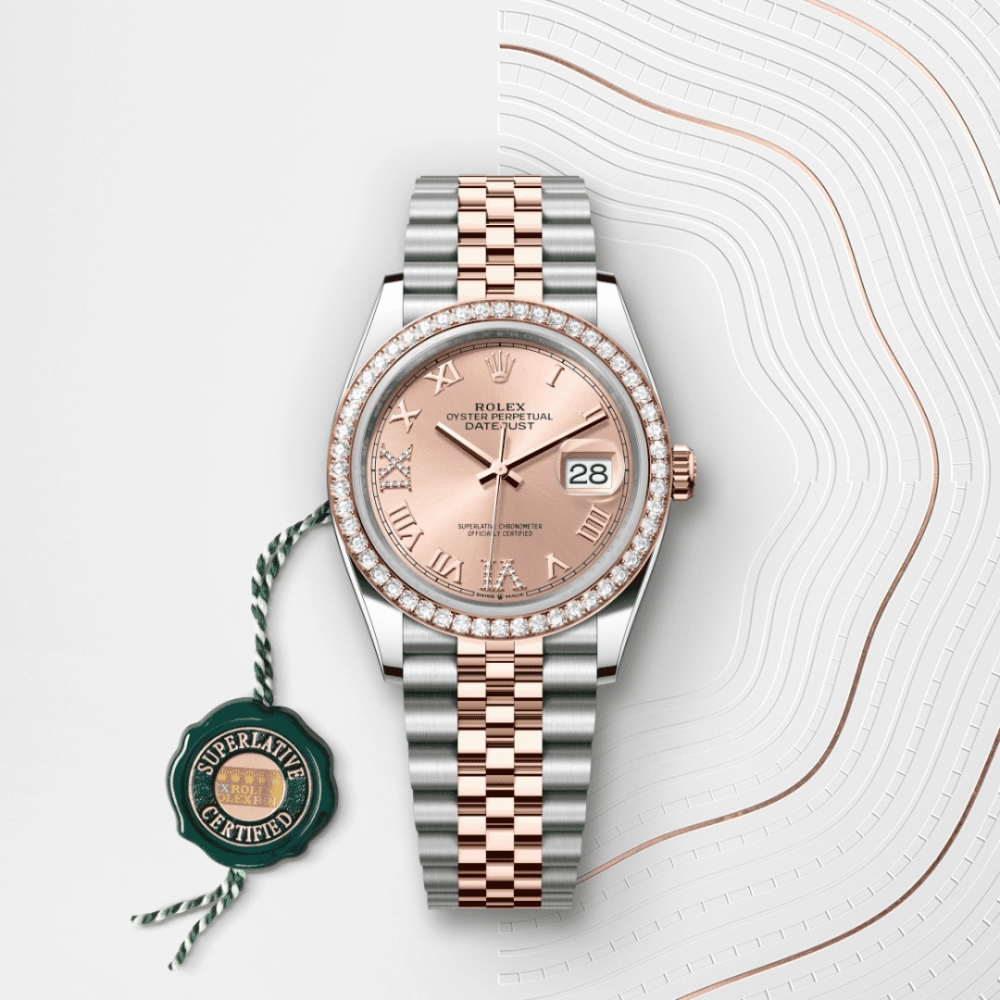 Rolex Datejust 36 in Everose Rolesor - combination of Oystersteel and Everose gold, M126281RBR-0015-1