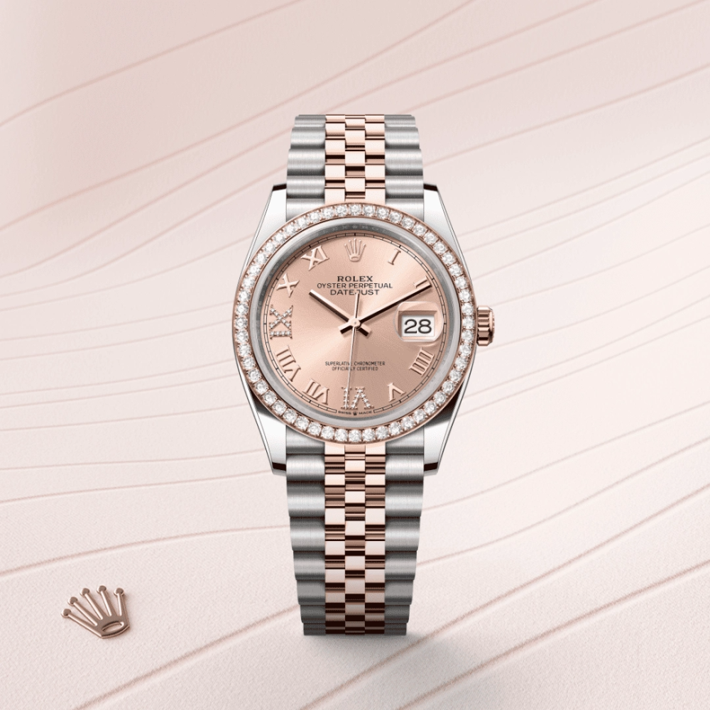 Rolex Datejust 36 in Everose Rolesor - combination of Oystersteel and Everose gold, M126281RBR-0015-7