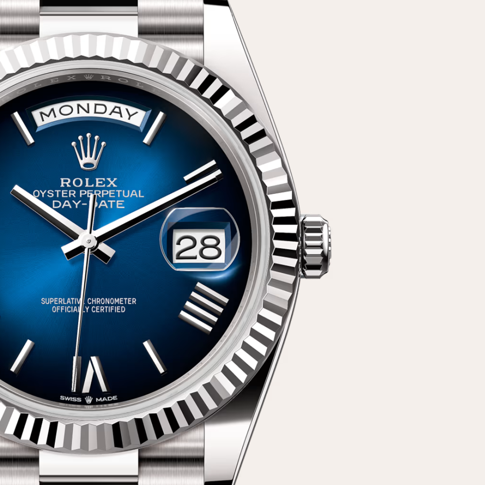 Rolex Day-Date 40  Oyster, 40 mm, white gold  Reference 228239-5