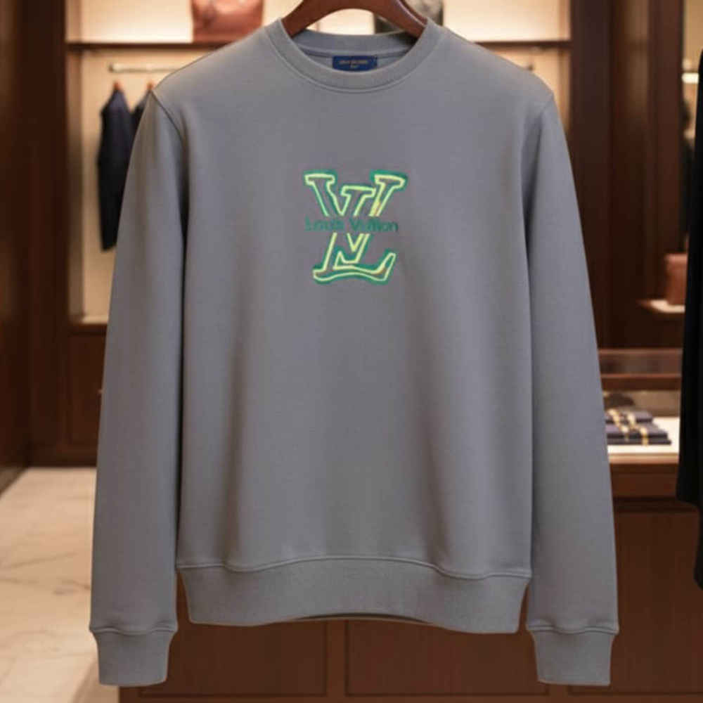 Louis Vuitton Grey Premium Quality Sweatshirt-thumb-2
