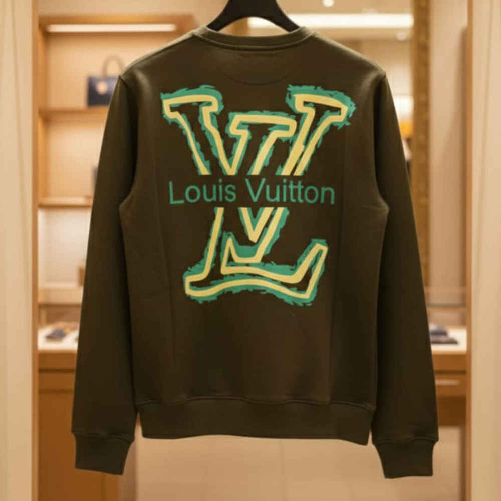 Louis Vuitton Green Premium Quality Sweatshirt-5