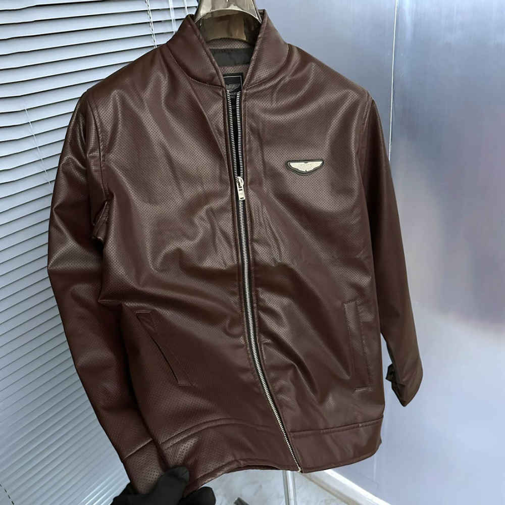 Astron Martin Embroidered logo Brown Premium Quality jacket-3