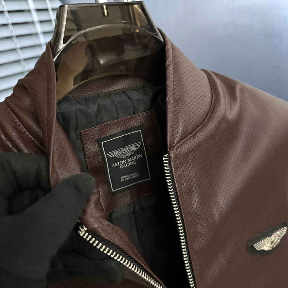 Astron Martin Embroidered logo Brown Premium Quality jacket-5