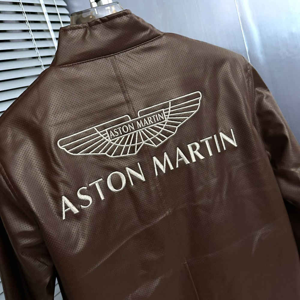 Astron Martin Embroidered logo Brown Premium Quality jacket-4