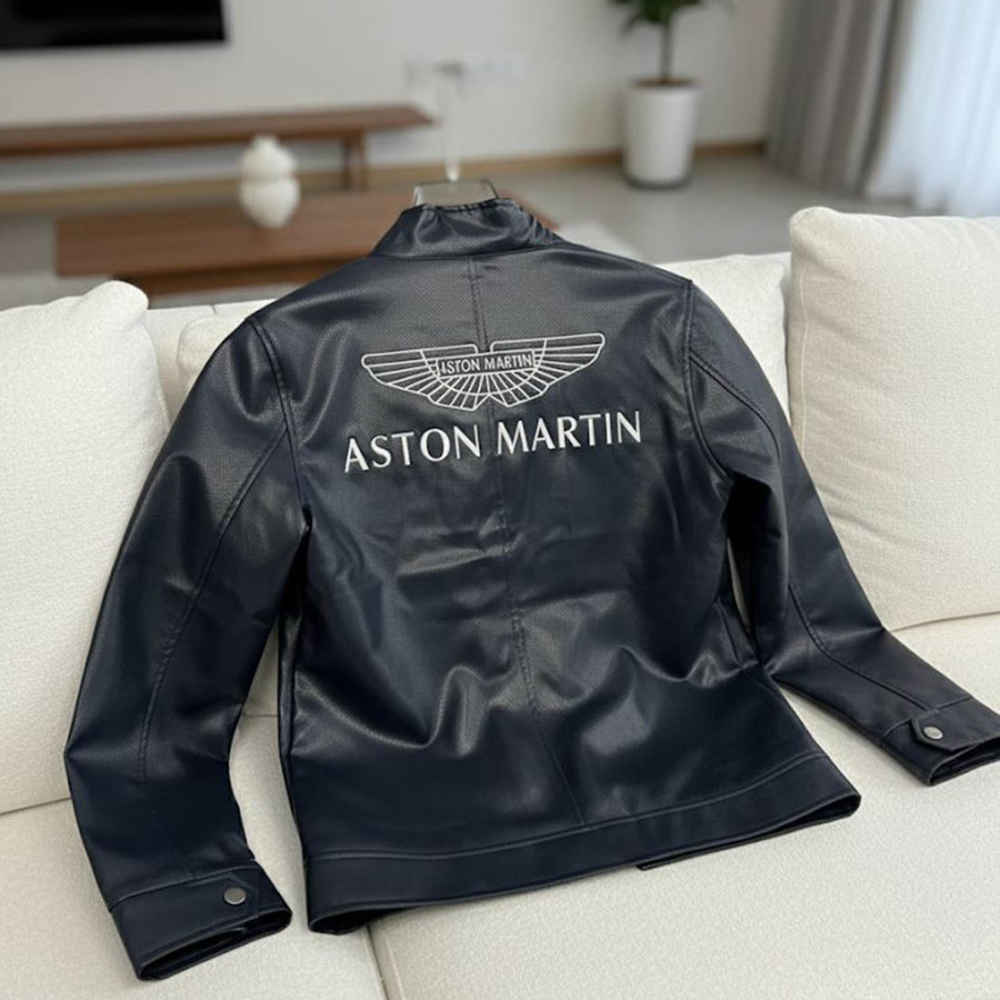 Astron Martin Embroidered logo Blue Premium Quality jacket-4