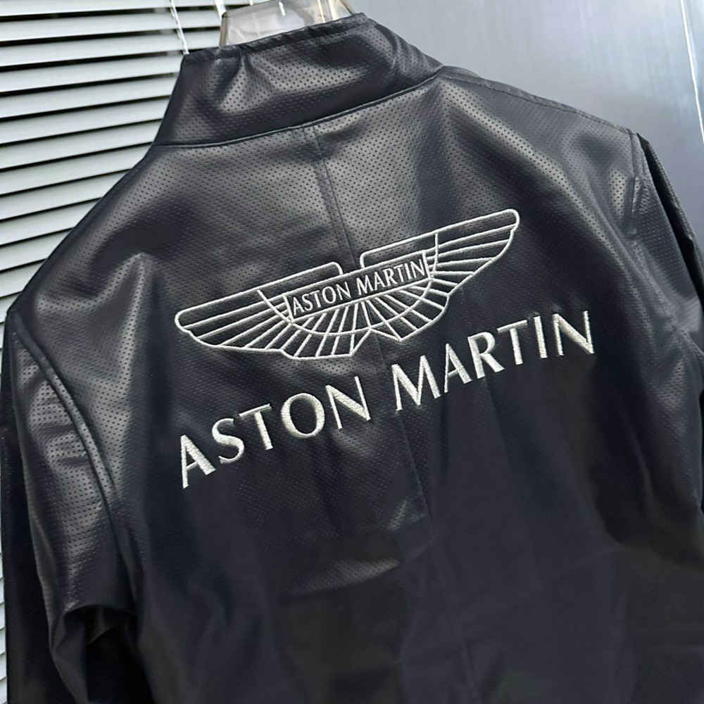 Astron Martin Embroidered logo Blue Premium Quality jacket-5