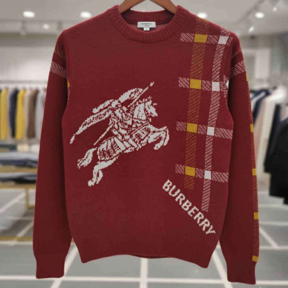 Burberry Wine Authentic Quality Pullover-2