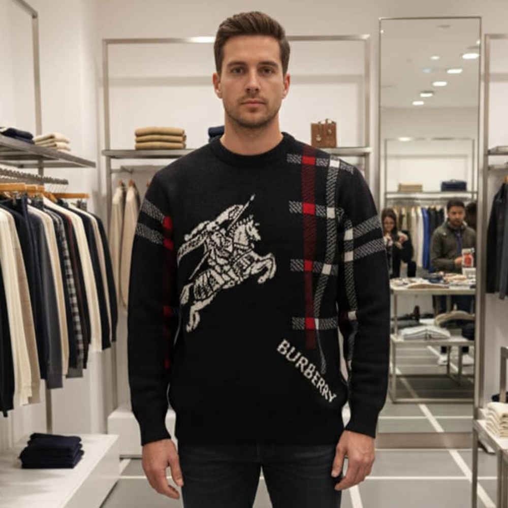 Burberry Black Authentic Quality Pullover-1