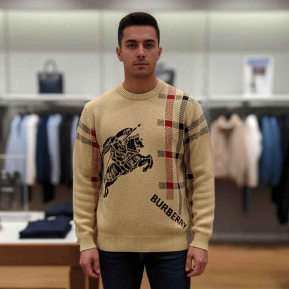 Burberry Brown Authentic Quality Pullover-1