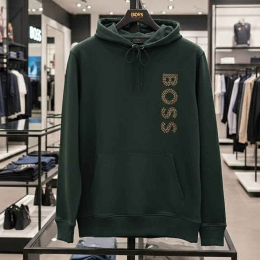 Boss Green Hood Embroidery Logo Hoodie-thumb-4