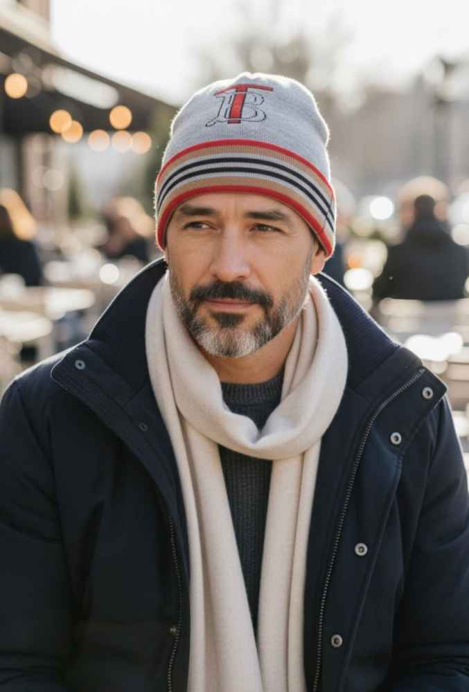 Burberry Grey Cashmere Beanie-thumb-0