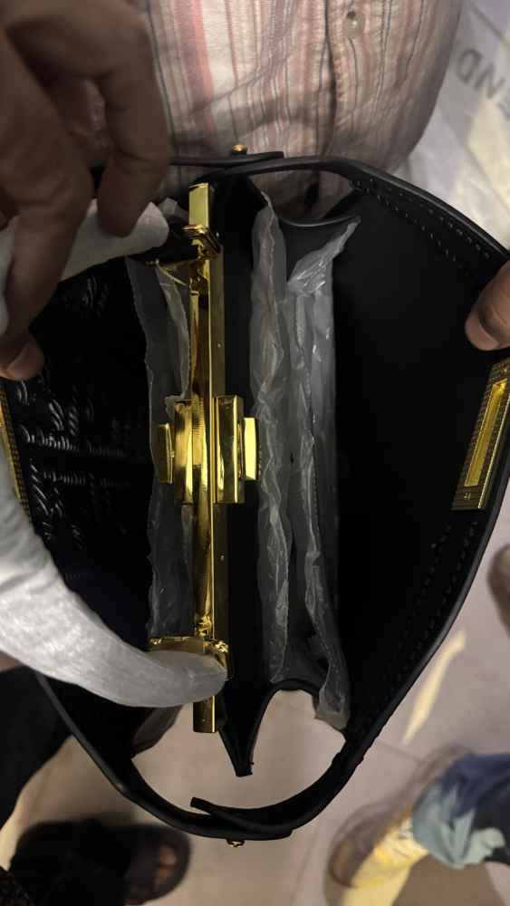 Fendi  Zucca Black Peekaboo Handbag-1