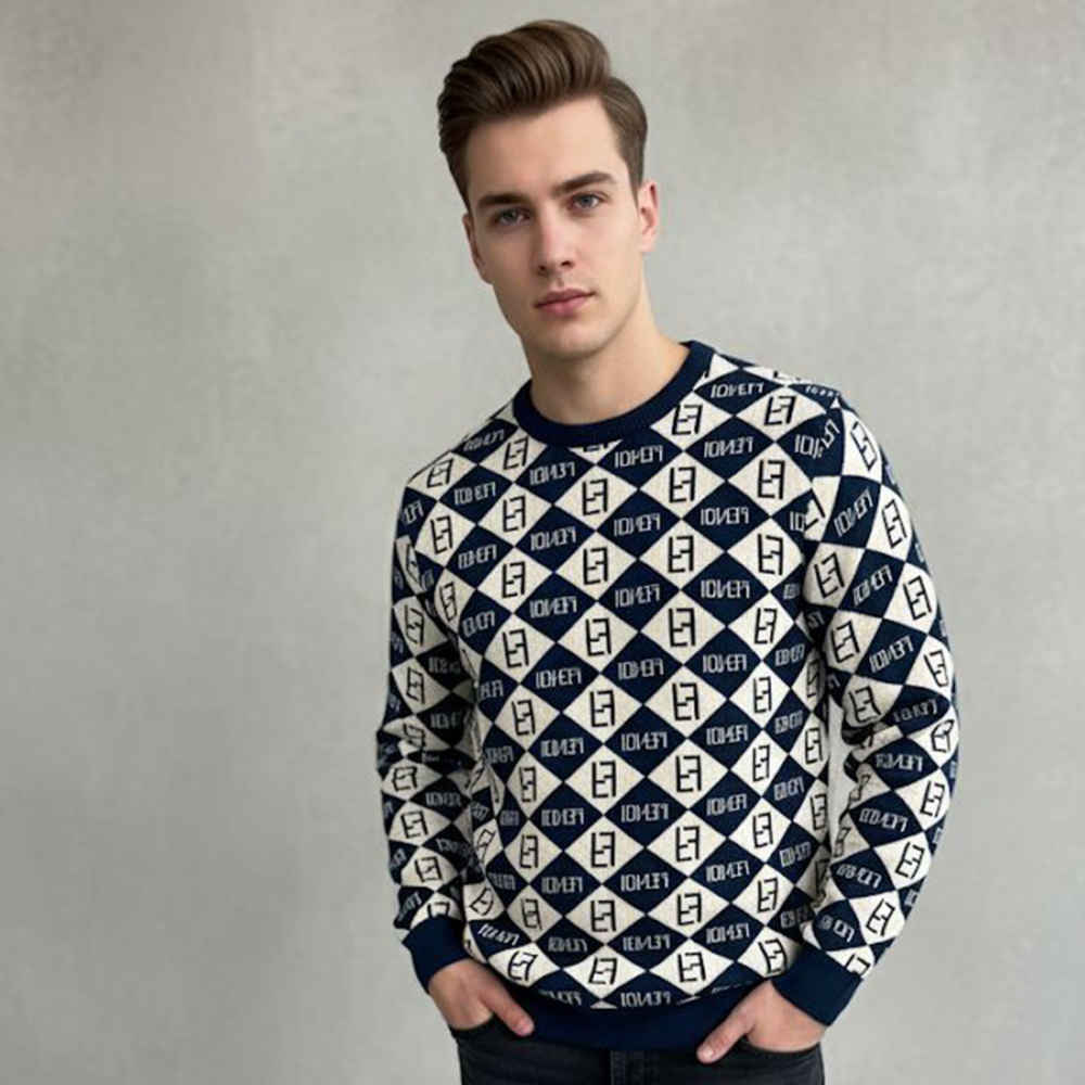 Fendi Blue Premium Quality Sweatshirt-thumb-0