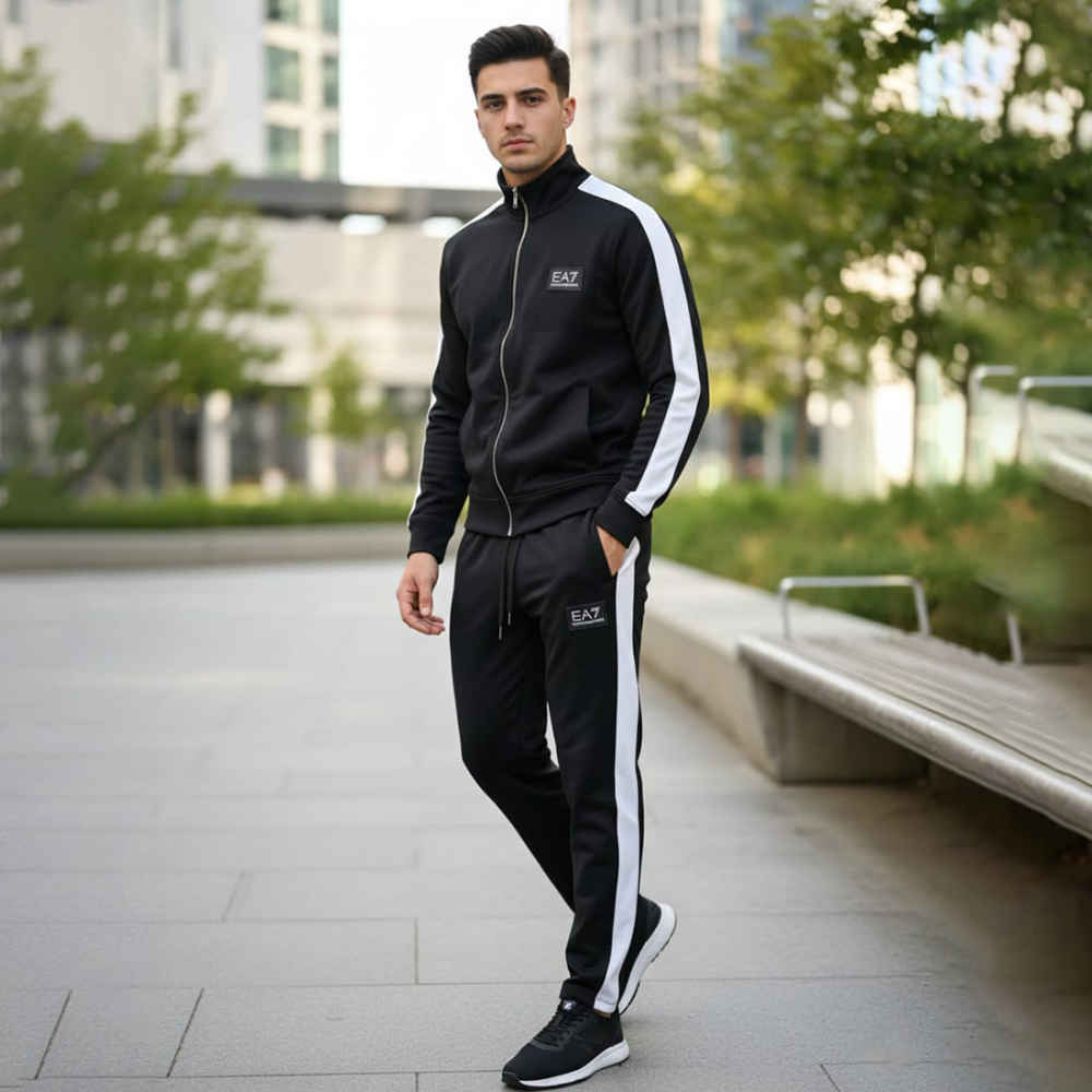 Emporio Armani EA7 Black Premium Tracksuit-thumb-0