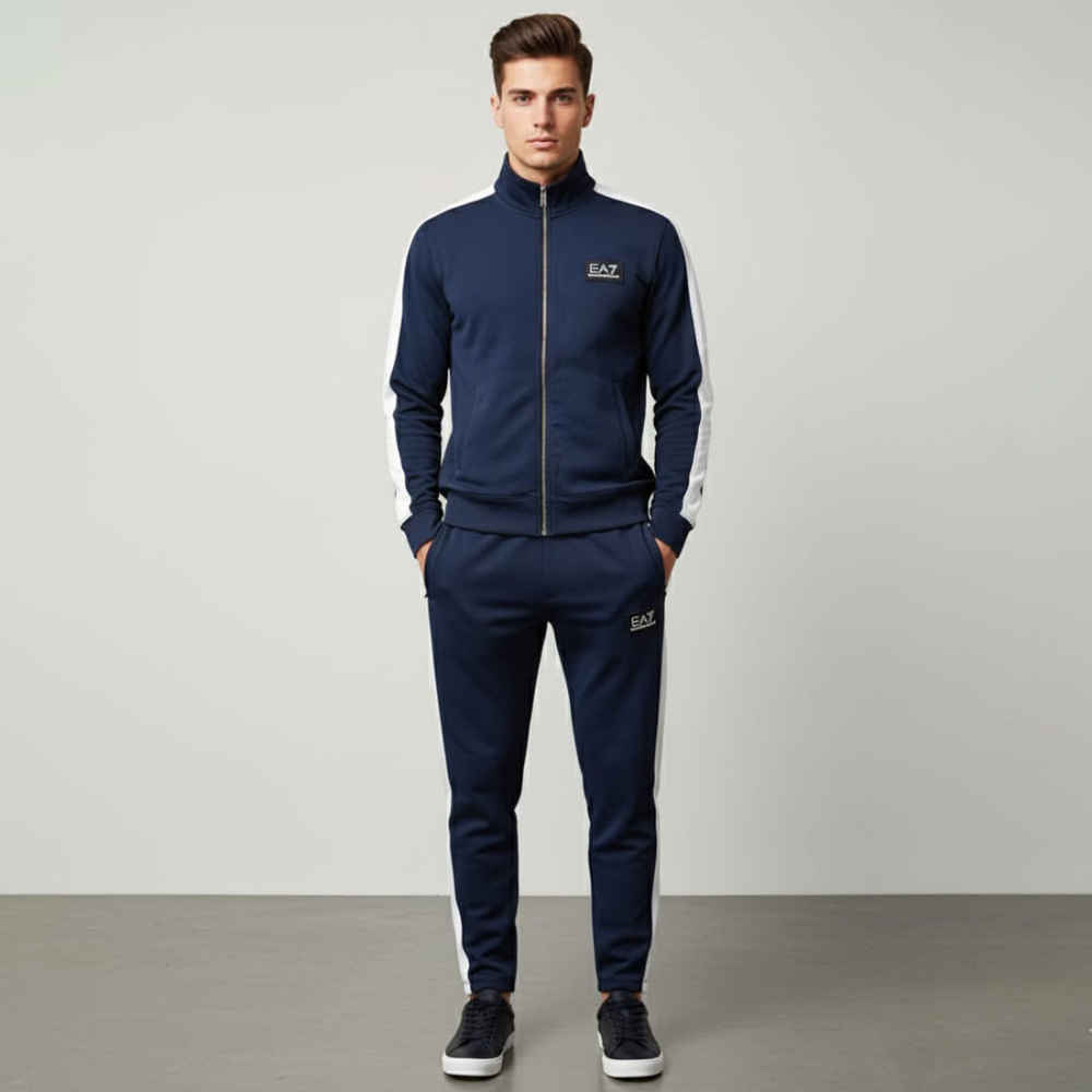 Emporio Armani EA7 Blue Premium Tracksuit-thumb-0