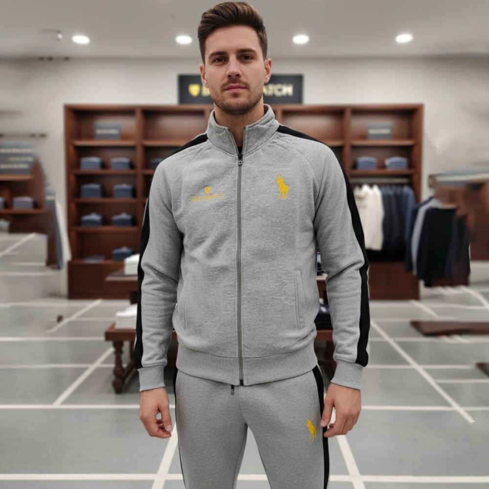 Ralph Lauren Grey Premium Tracksuit-thumb-1