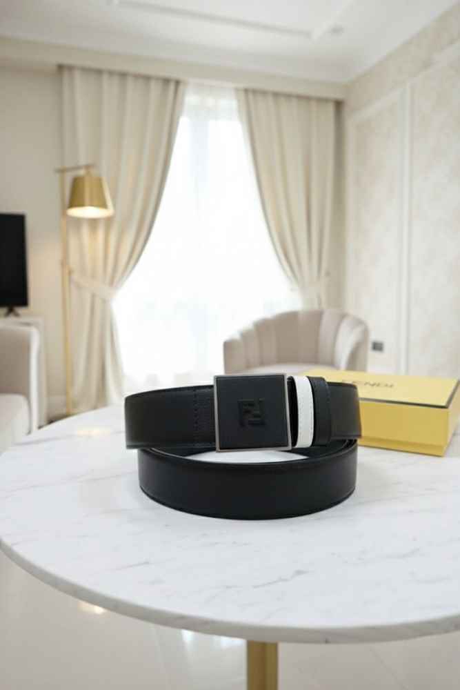 Fendi Black Premium Quality Authentic Belt-thumb-0