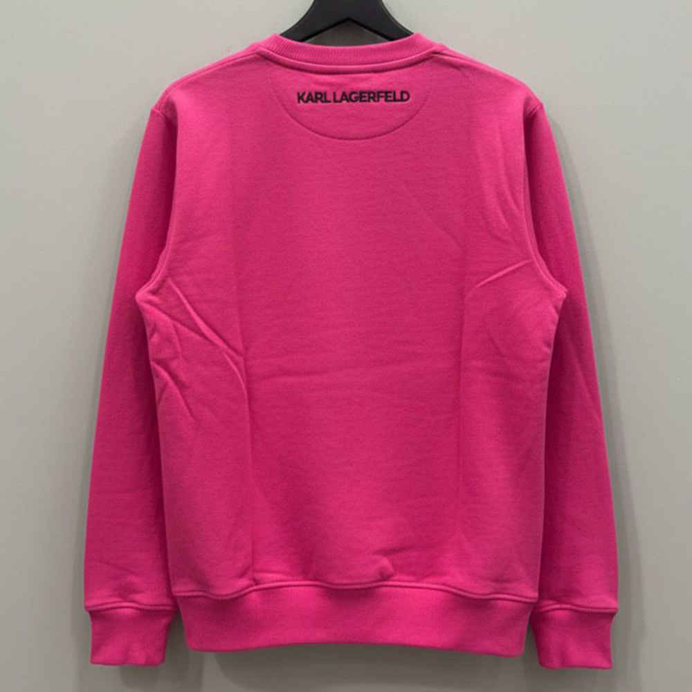 Karl Lagerfeld Pink Premium Quality Sweatshirt-thumb-3