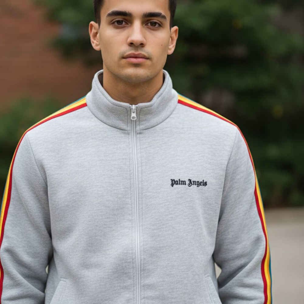 Palm Angles Grey Premium Quality Tracksuit-1