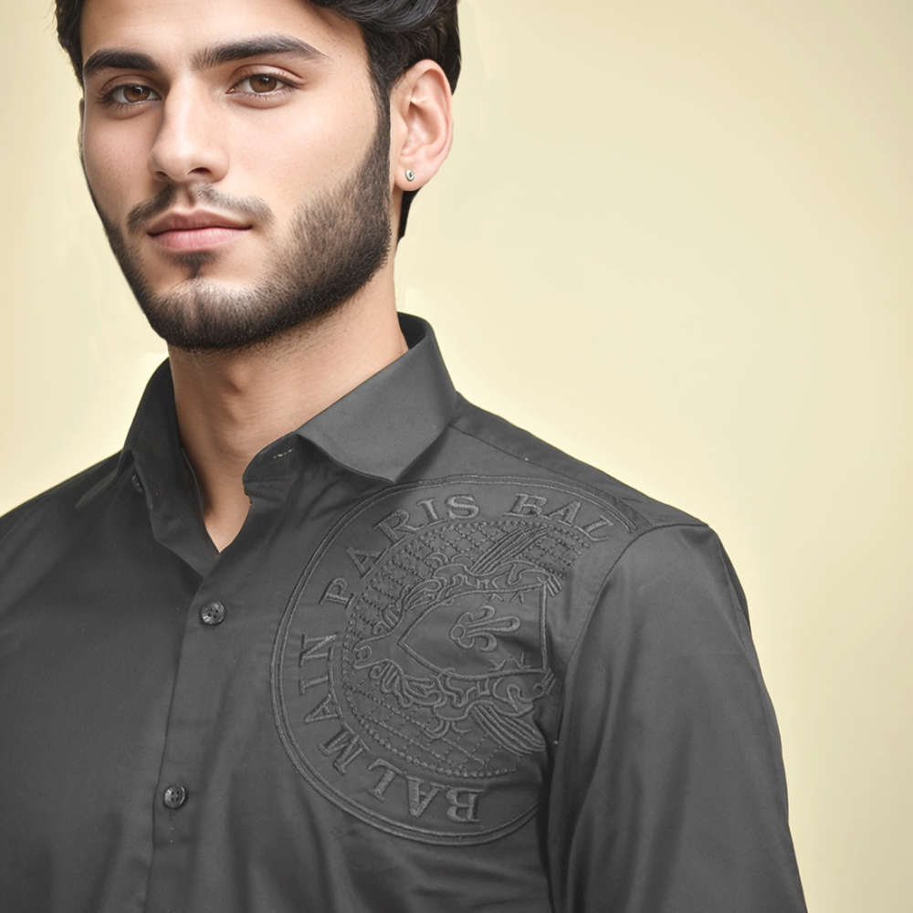Balmain Black Premium Quality Shirt-3