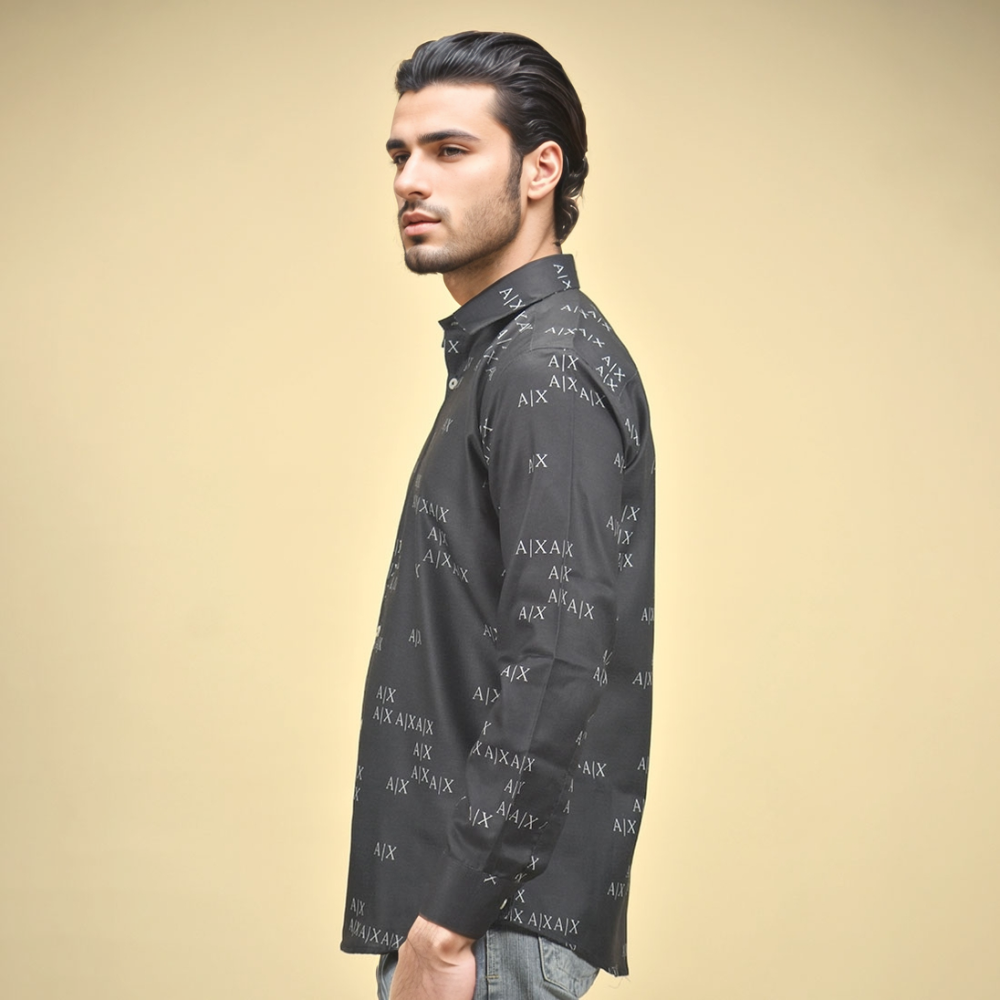 Armani Exchange Black Premium Quality Shirt-2