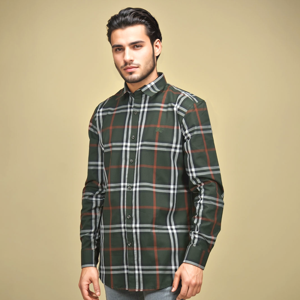 Burberry Green Premium Quality Shirt-thumb-0