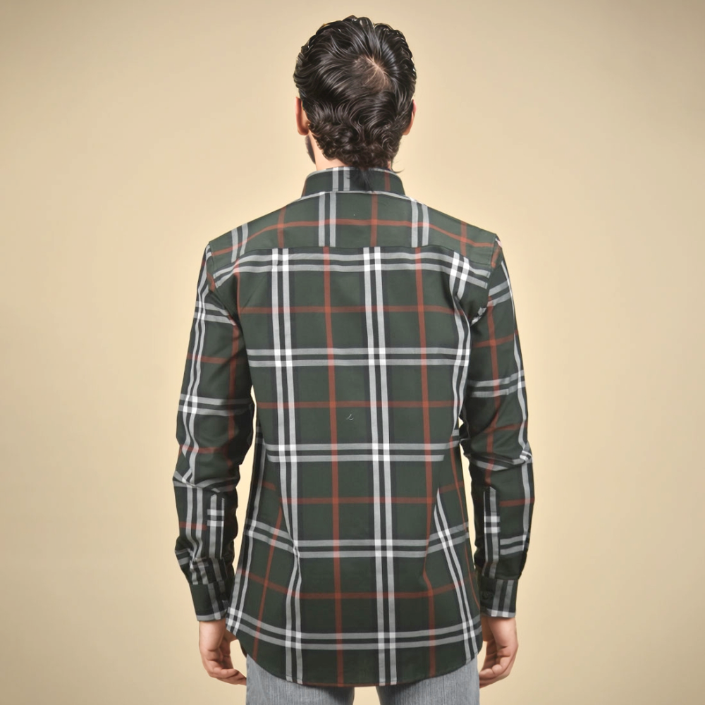 Burberry Green Premium Quality Shirt-thumb-3