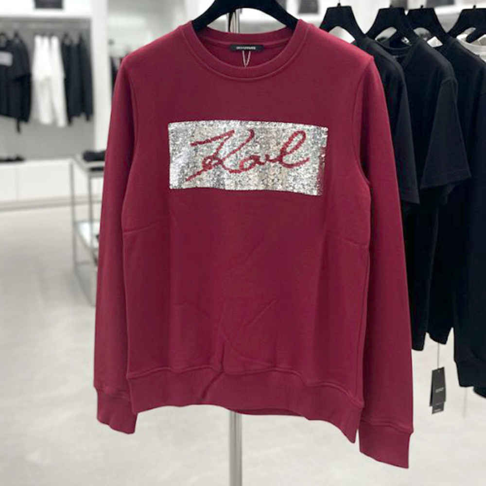 Karl Lagerfeld Wine Premium Quality Sweatshirt-thumb-2