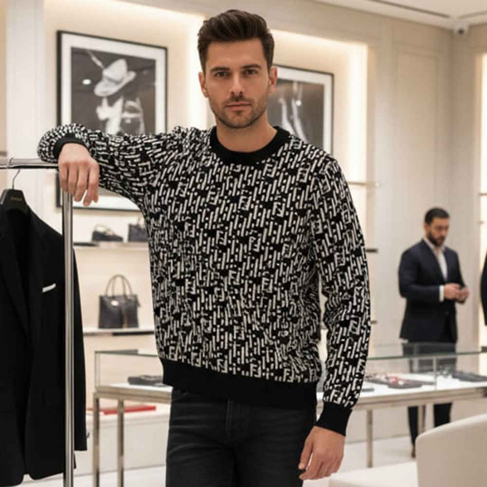 Fendi Black Authentic Premium Quality Pullover-2