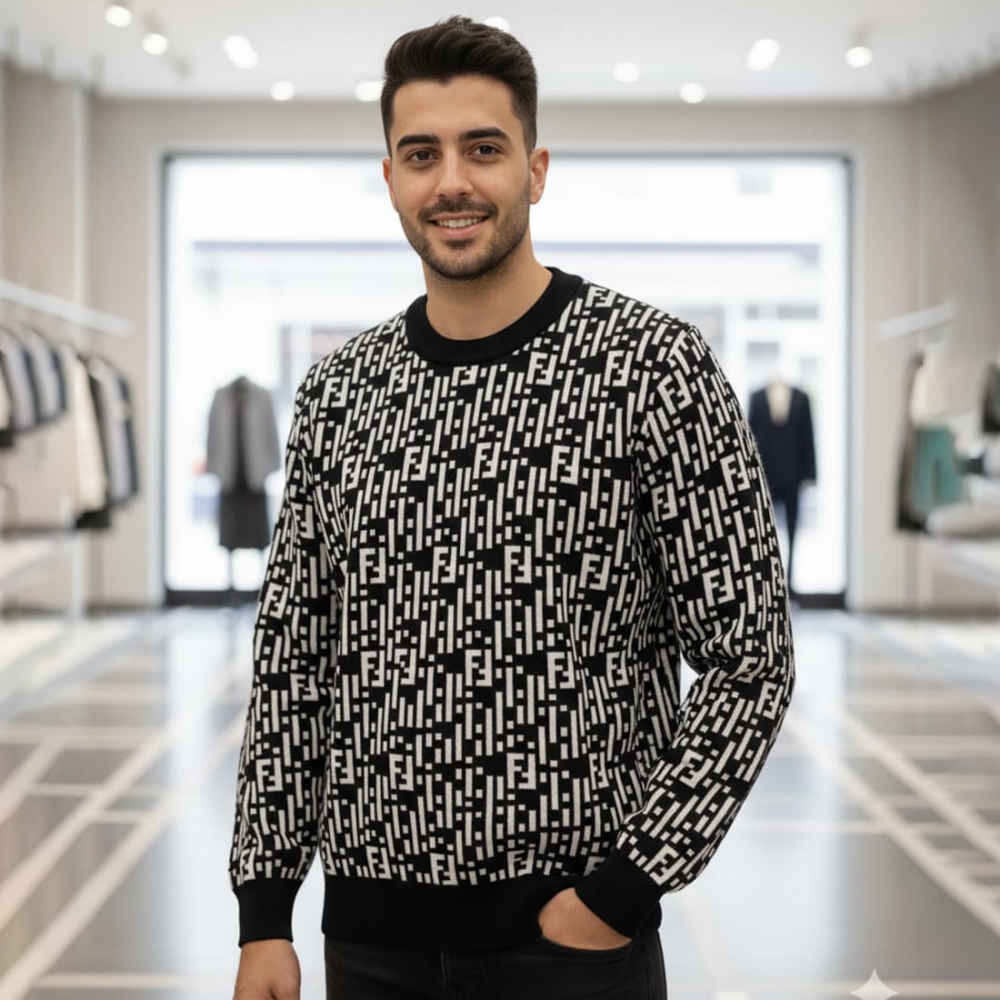 Fendi Black Authentic Premium Quality Pullover-1